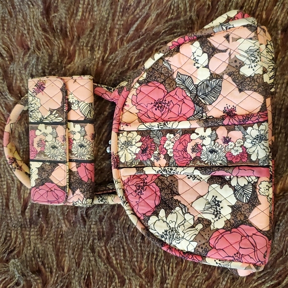 Vera Bradley Mocha Rouge Purse/Wallet - Picture 13 of 13